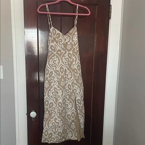 American Eagle Outfitters Corset Printed Column Midi Dress